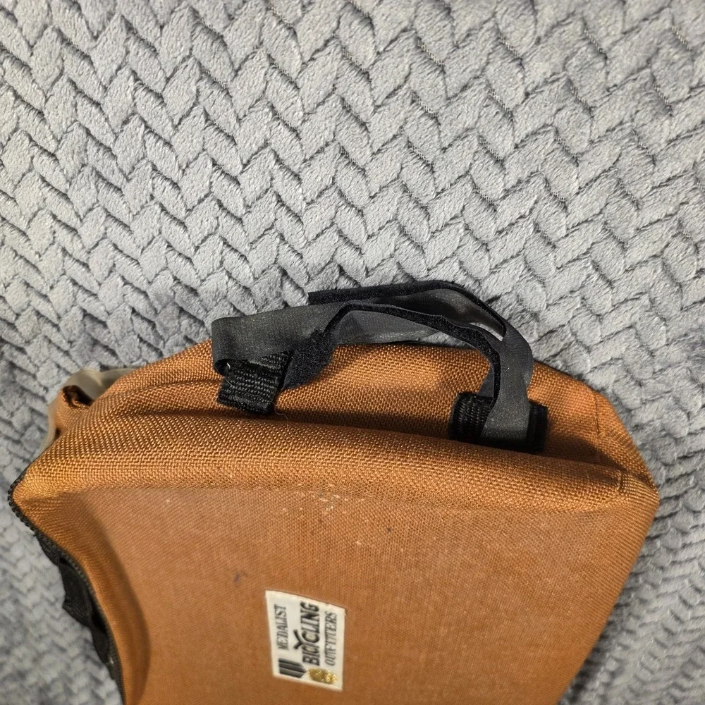 VTG Medalist Bicycling Outfitters Bicycle Handlebar Frame Bag Brown Canvas 11x10